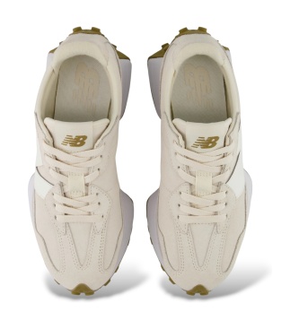 New Balance Sneakers i skinn 327 beige