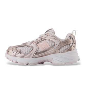 New Balance Baskets en cuir 530 Bungee Lace rose