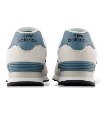 New Balance Chaussures en cuir 574 beige