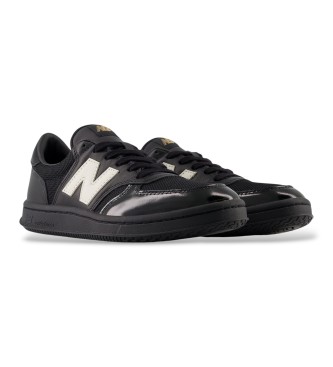 New Balance T500 black leather sneakers