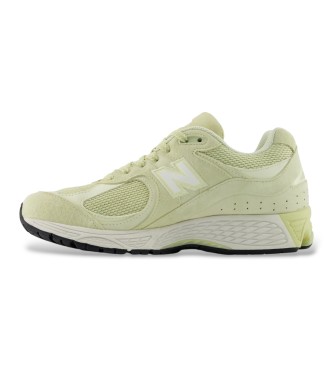 New Balance Baskets en cuir 2002R jaune citron vert