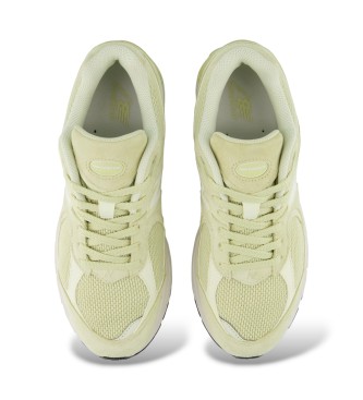 New Balance Baskets en cuir 2002R jaune citron vert