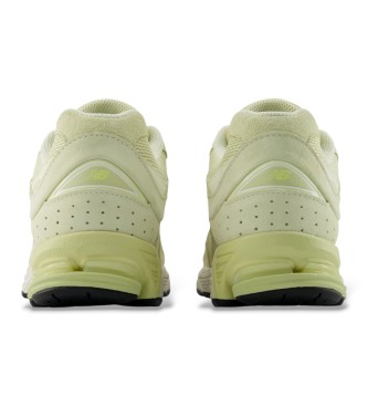 New Balance Baskets en cuir 2002R jaune citron vert