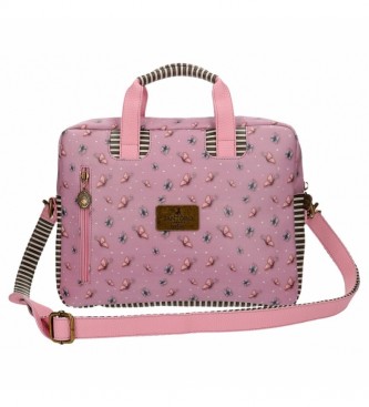 Joumma Bags Em algum lugar Pink -33x25x5,5cm Gorjuss Estojo para Notebook