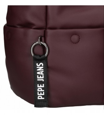 Pepe Jeans Pepe Jeans Bloat burgundy bag -27x26x16cm