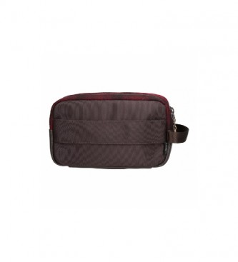 Pepe Jeans Pepe Jeans Scotch Adaptable toiletry bag burgundy -26x16x12cm- Brown