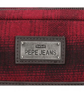 Pepe Jeans Pepe Jeans Scotch Anpassbare Kulturtasche burgundrot -26x16x12cm