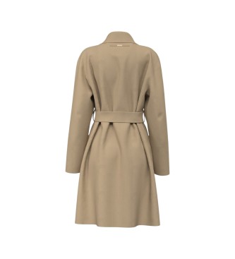 Guess Cappotto Rosa con cintura beige