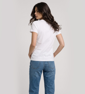 Guess Camiseta Logo Original Hotfix Branca