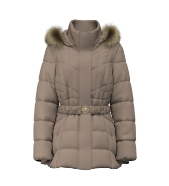 Guess Giacca corta Marina con piumino marrone