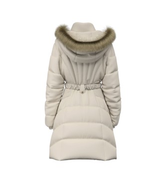 Guess Piumino lungo medio bianco