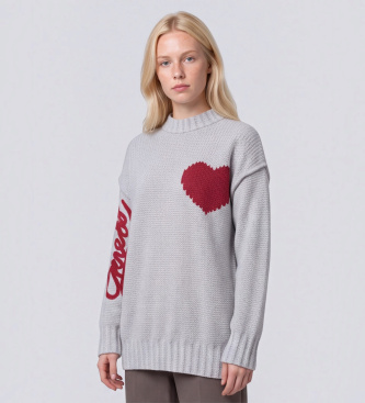 Guess Anita jumper with gray heart