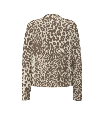 Guess Maglione Helen stampato marrone