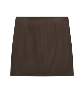 Guess Minirok Lucia met logogesp bruin