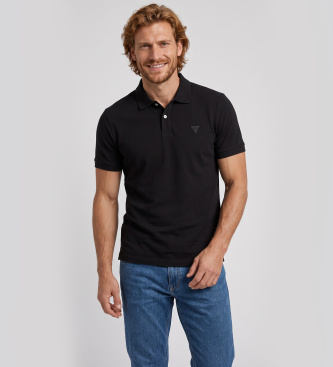 Guess Polo Basique Manches Courtes noir
