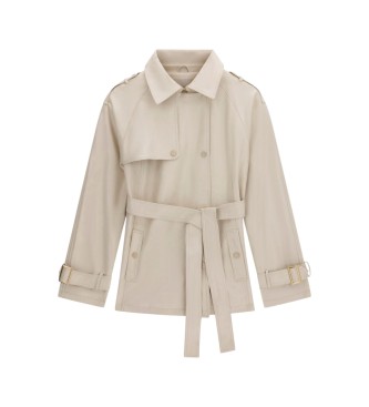 Guess Trench court Marika en cuir synthétique beige
