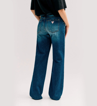 Guess Jeans med normal talje og blå nitter