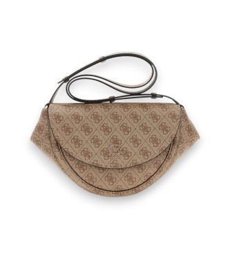 Guess Sac à bandoulière convertible avec rabat et logo Coleen, beige