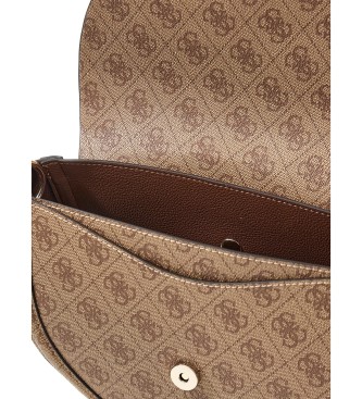 Guess Sac à bandoulière convertible avec rabat et logo Coleen, beige