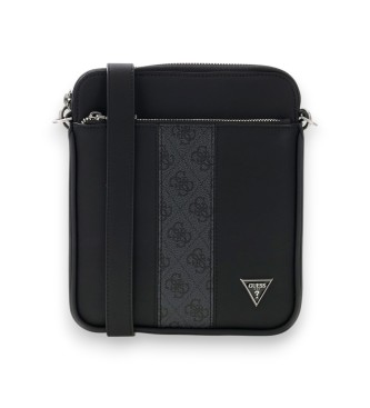 Guess Sac bandoulière plat Sydney noir
