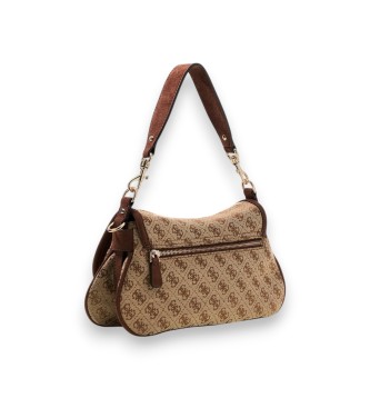 Guess Bolsa de ombro com aba Samantha bege