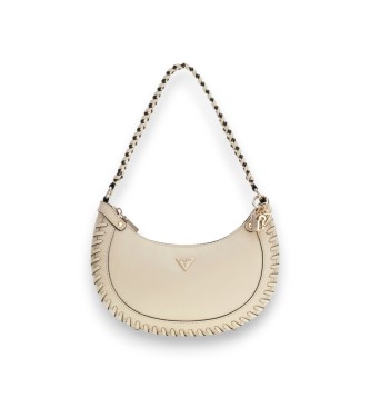 Guess Bolso hobo de hombro Petra beige