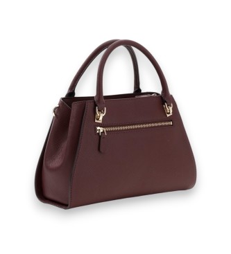 Guess Bolso satchel de lujo Noelle II granate
