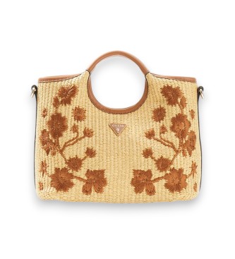 Guess Mini sac à main Kirsten beige