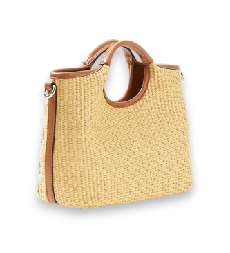 Guess Mini sac à main Kirsten beige