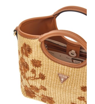 Guess Mini sac à main Kirsten beige