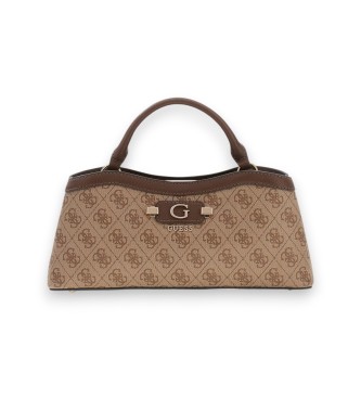 Guess Petit sac à bandoulière Lindsey beige à 2 compartiments