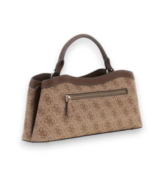 Guess Petit sac à bandoulière Lindsey beige à 2 compartiments
