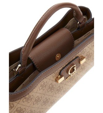 Guess Petit sac à bandoulière Lindsey beige à 2 compartiments