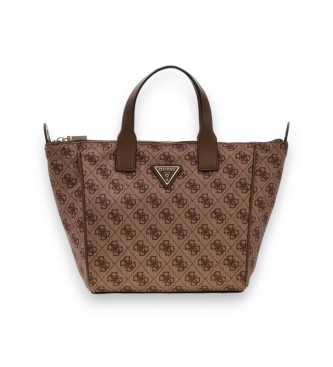 Guess Kleiner Tote-Bag mit Logo Adrian beige