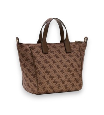 Guess Kleiner Tote-Bag mit Logo Adrian beige