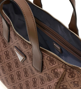 Guess Kleiner Tote-Bag mit Logo Adrian beige