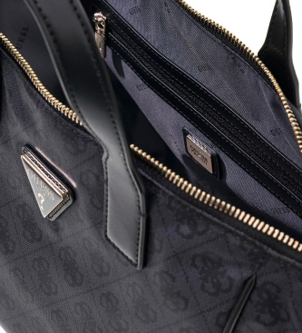 Guess Bolsa tote pequena logo Adrian preto