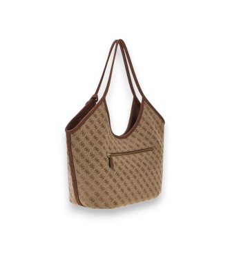 Guess Samantha Tote-taske med logo, beige