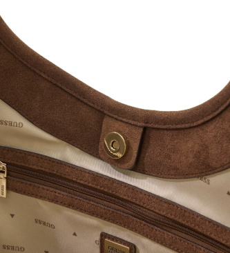 Guess Samantha Tote-taske med logo, beige