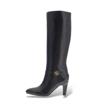 Guess Oatie Lederstiefel schwarz