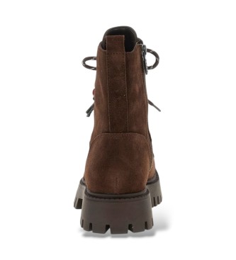 Guess Fizzle Lederstiefeletten braun