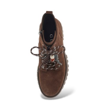 Guess Fizzle Lederstiefeletten braun