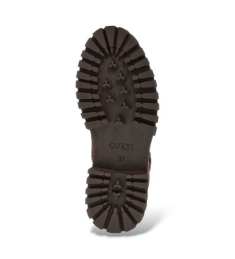 Guess Fizzle Lederstiefeletten braun