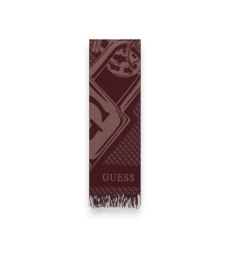 Guess Scarf 60x180 burgundy