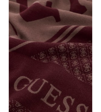 Guess Scarf 60x180 burgundy