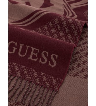 Guess Scarf 60x180 burgundy