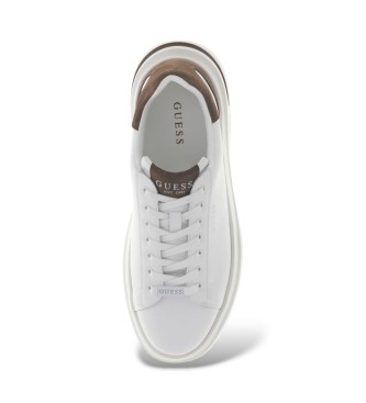 Guess Elba white, brown sneakers