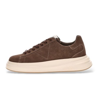 Guess Brown Elba Leather Sneakers