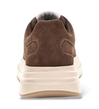 Guess Brown Elba Leather Sneakers