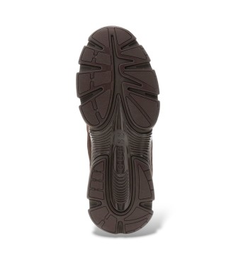 Guess Irrina Ledersneaker braun